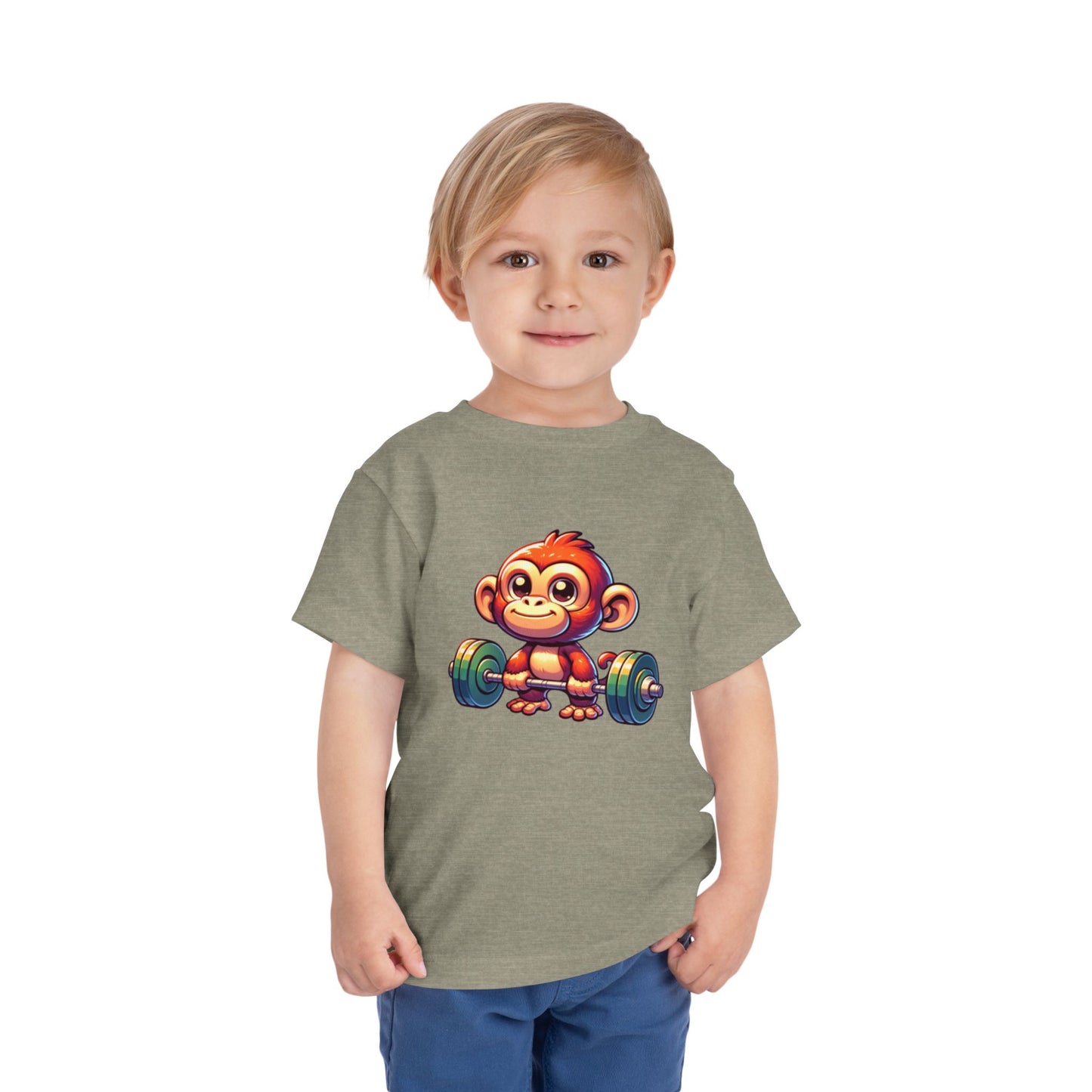 Monkey Weight Toddler Short Sleeve (15 colors, 4 sizes)
