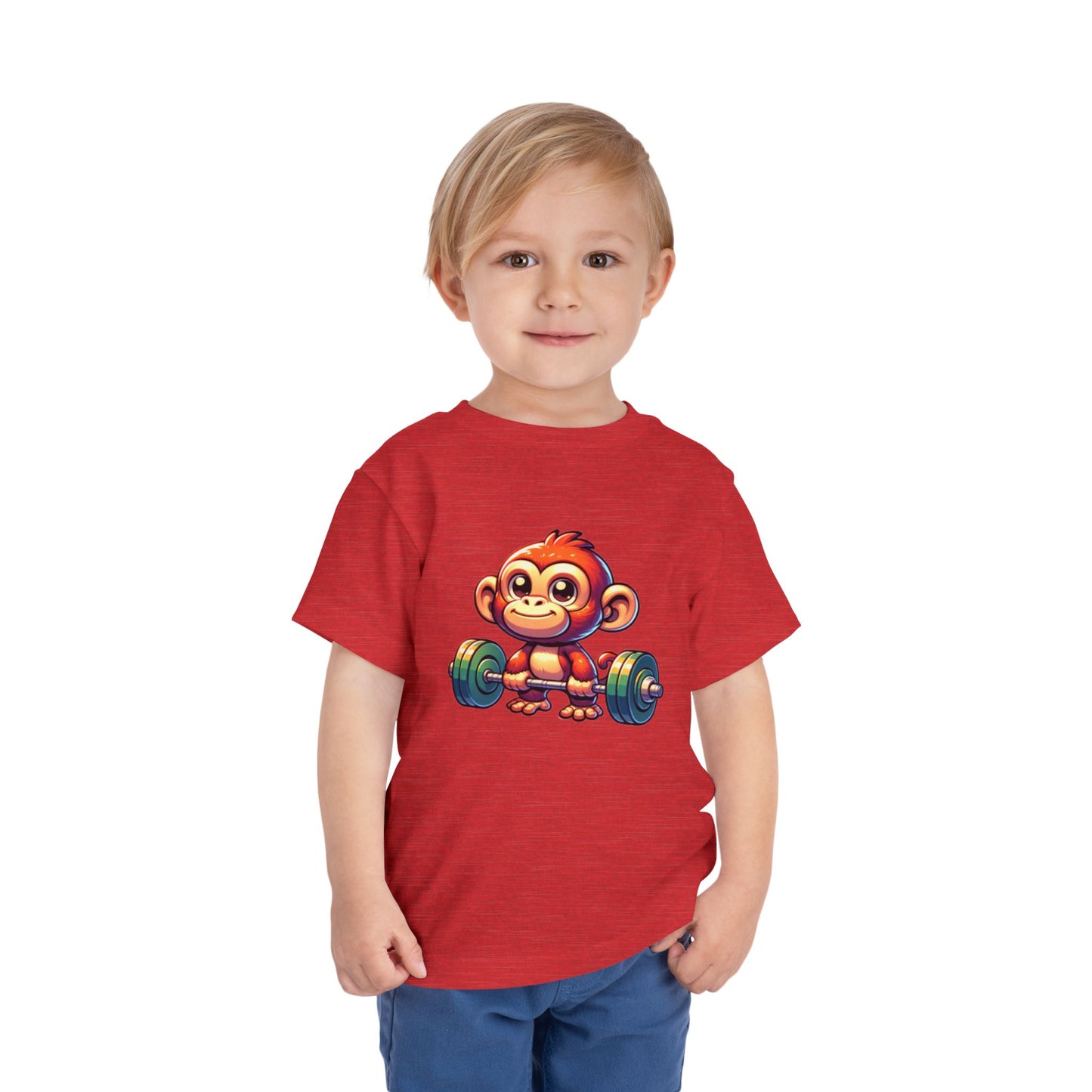 Monkey Weight Toddler Short Sleeve (15 colors, 4 sizes)