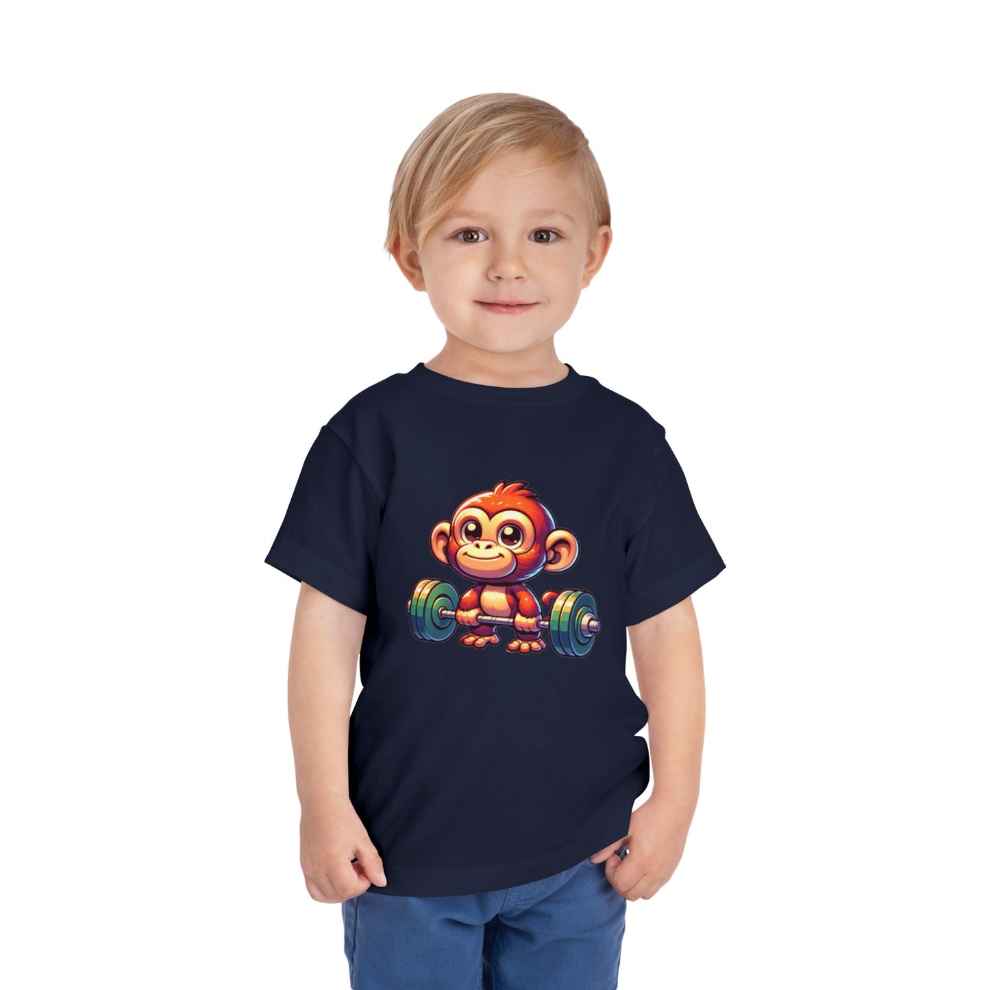 Monkey Weight Toddler Short Sleeve (15 colors, 4 sizes)