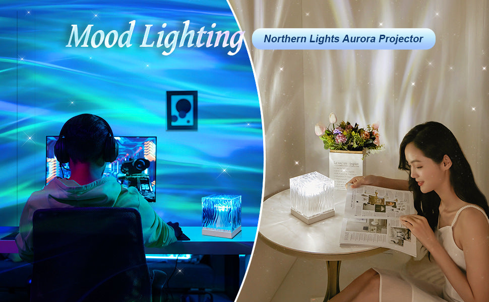 Northern Lights Atmosphere Ripple Projection Lamp