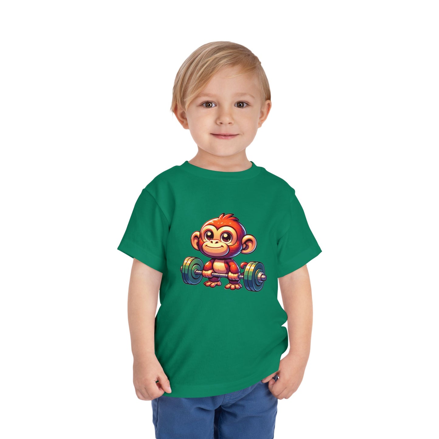 Monkey Weight Toddler Short Sleeve (15 colors, 4 sizes)