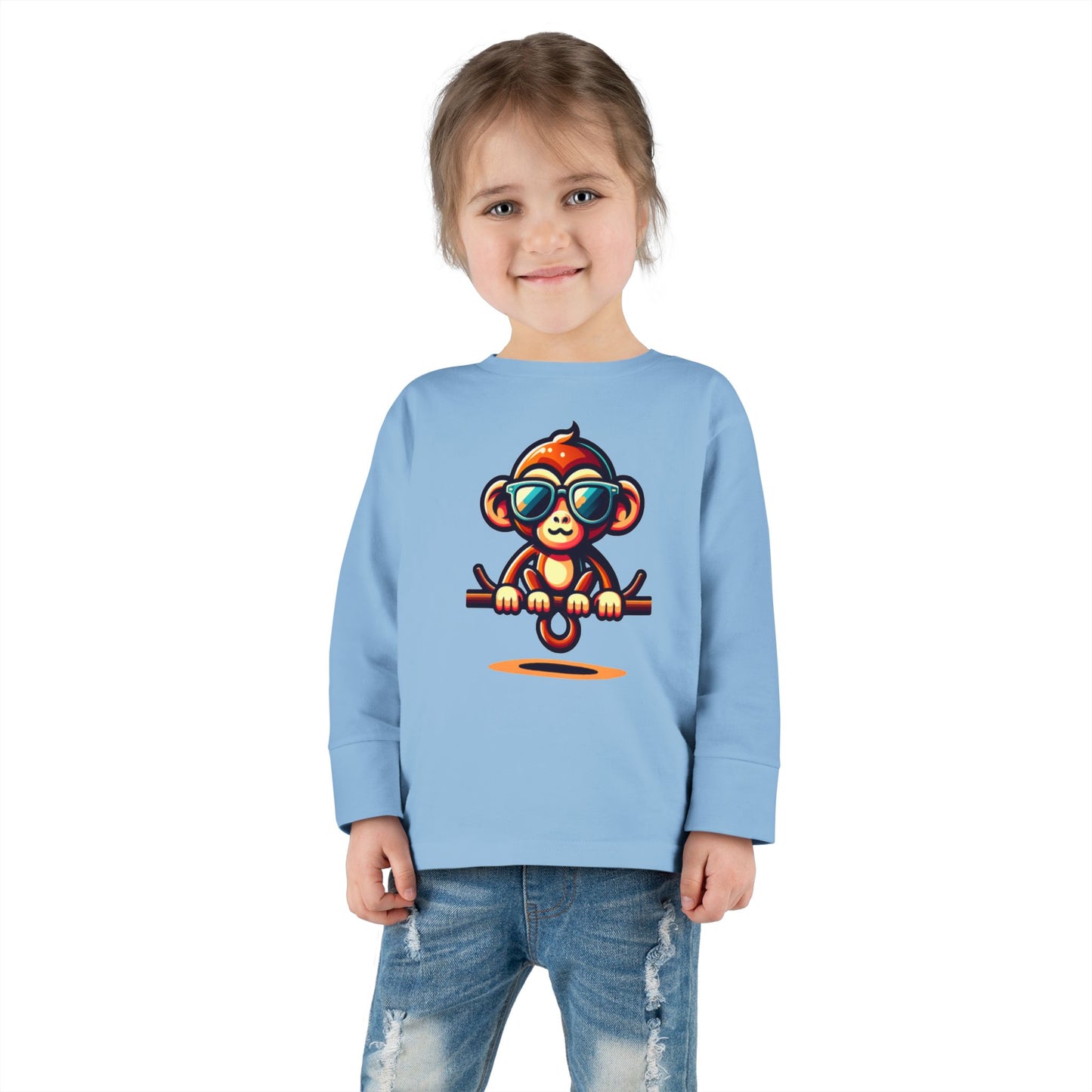 Hanging Around Monkey Long Sleeve (8 colors, 4 sizes)