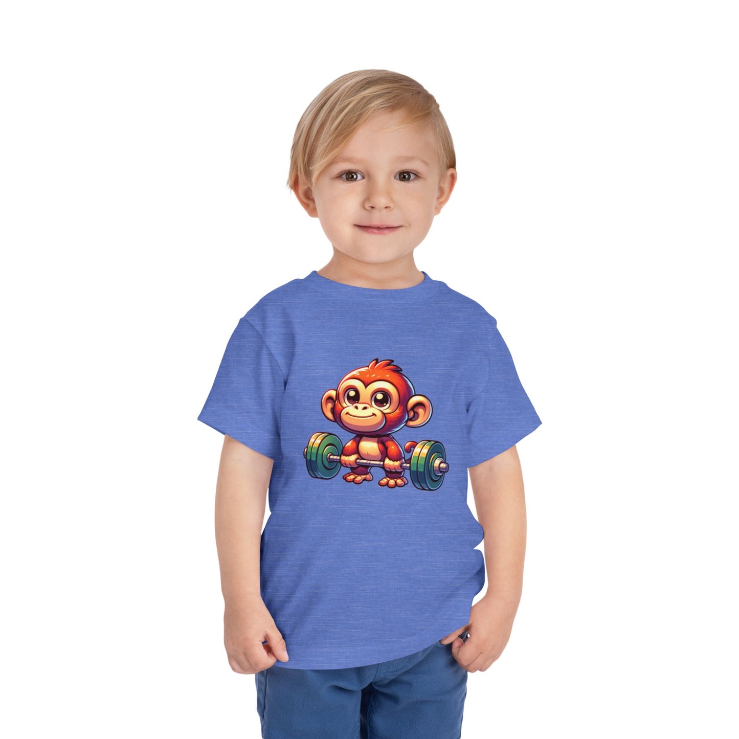 Monkey Weight Toddler Short Sleeve (15 colors, 4 sizes)
