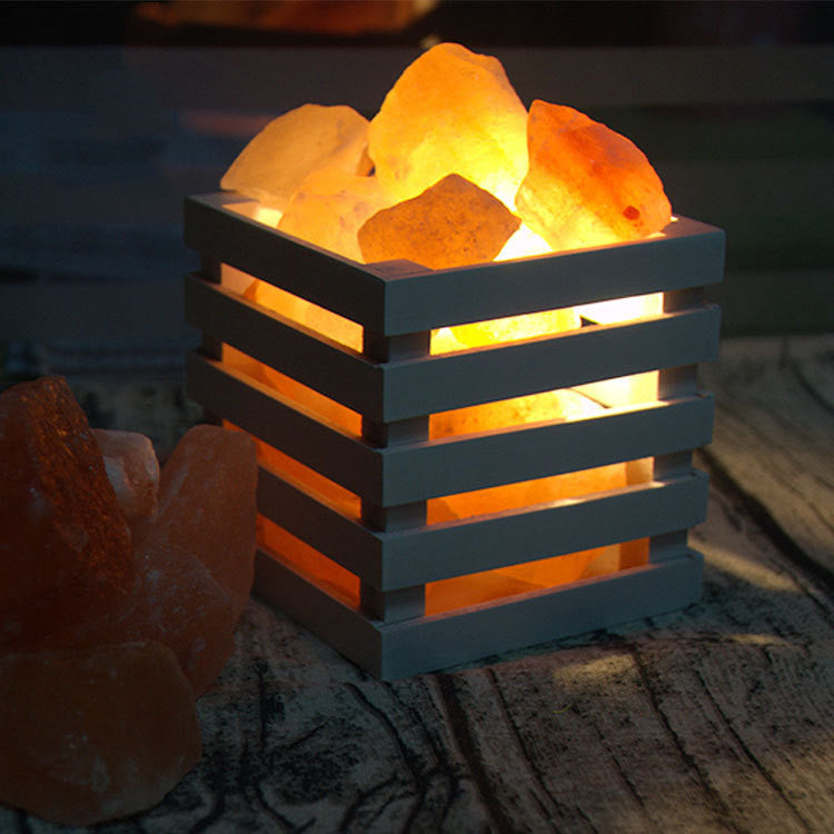Shell Himalayan crystal salt lamp