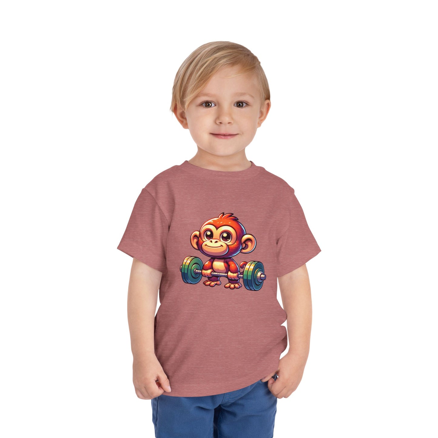 Monkey Weight Toddler Short Sleeve (15 colors, 4 sizes)