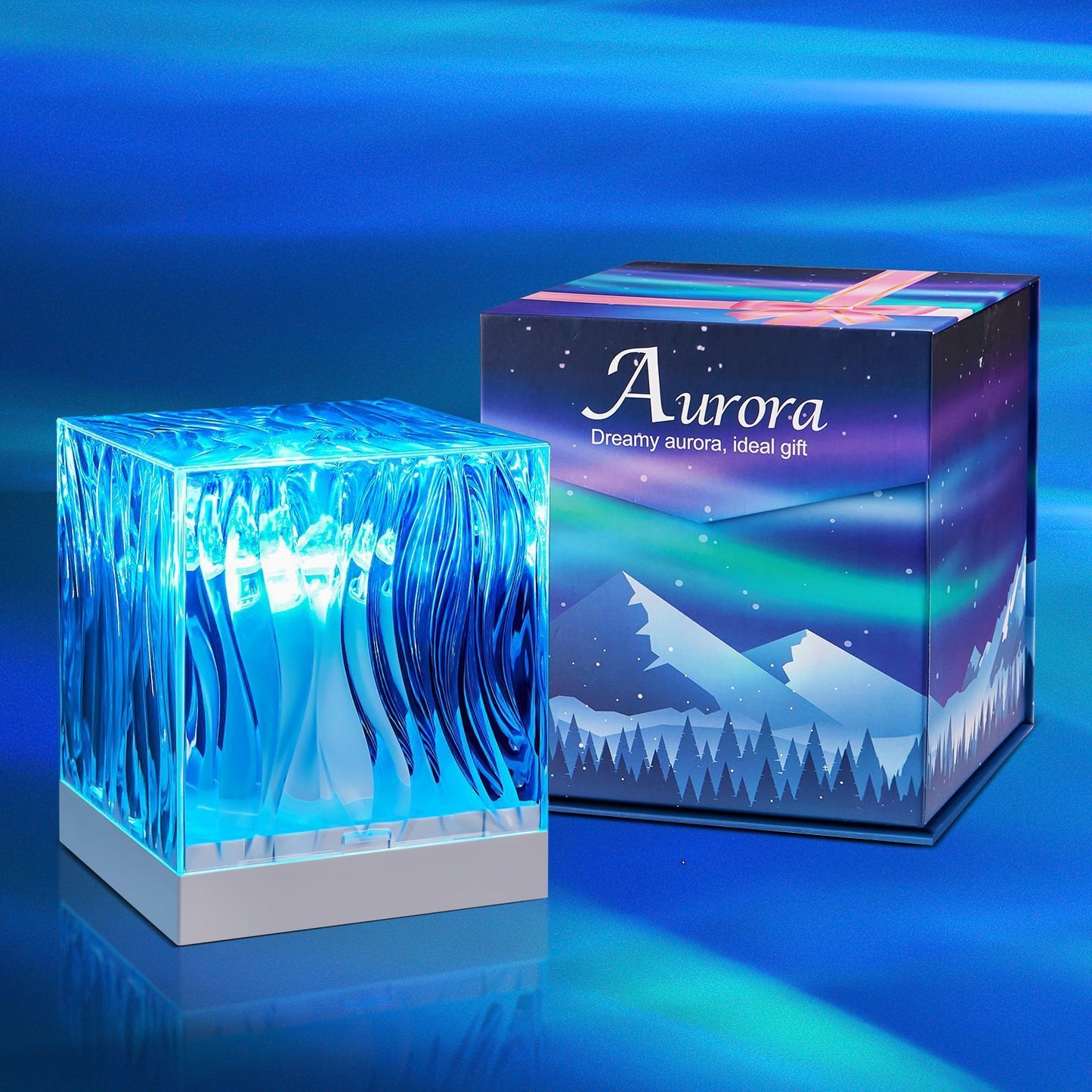 Northern Lights Atmosphere Ripple Projection Lamp