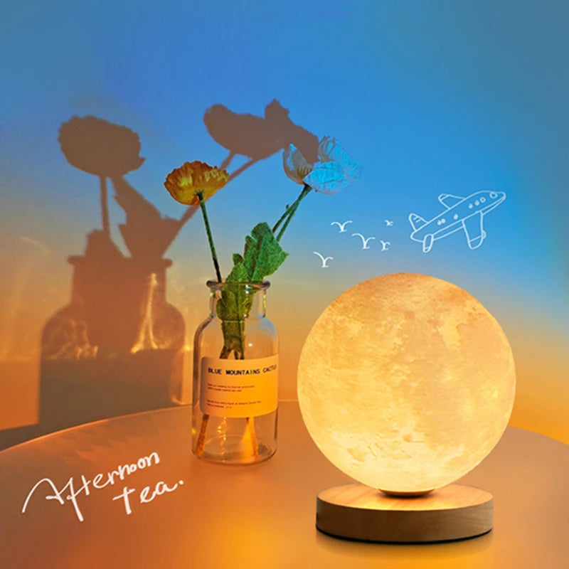 3 Color Levitating Moon Lamp