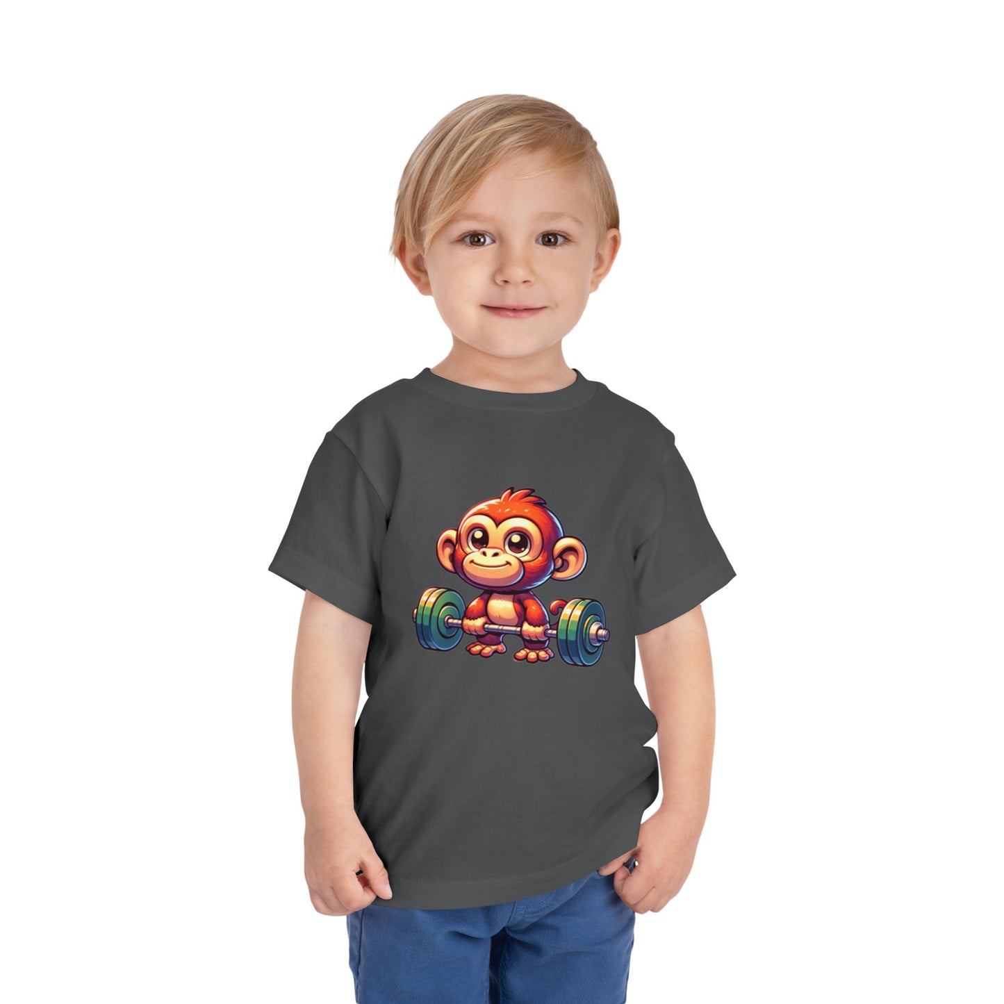 Monkey Weight Toddler Short Sleeve (15 colors, 4 sizes)