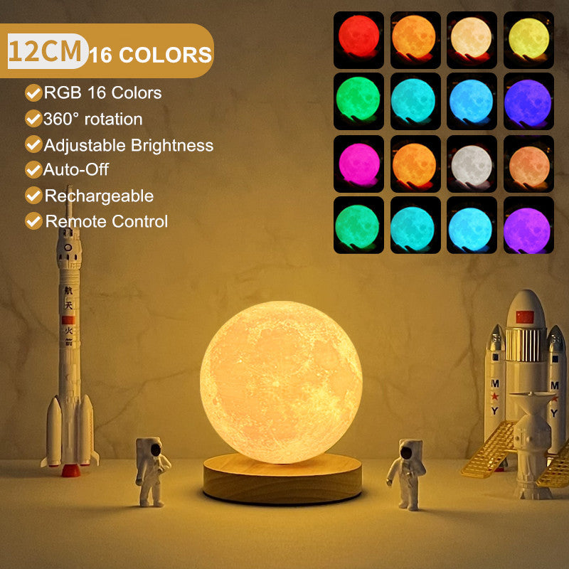 3 Color Levitating Moon Lamp