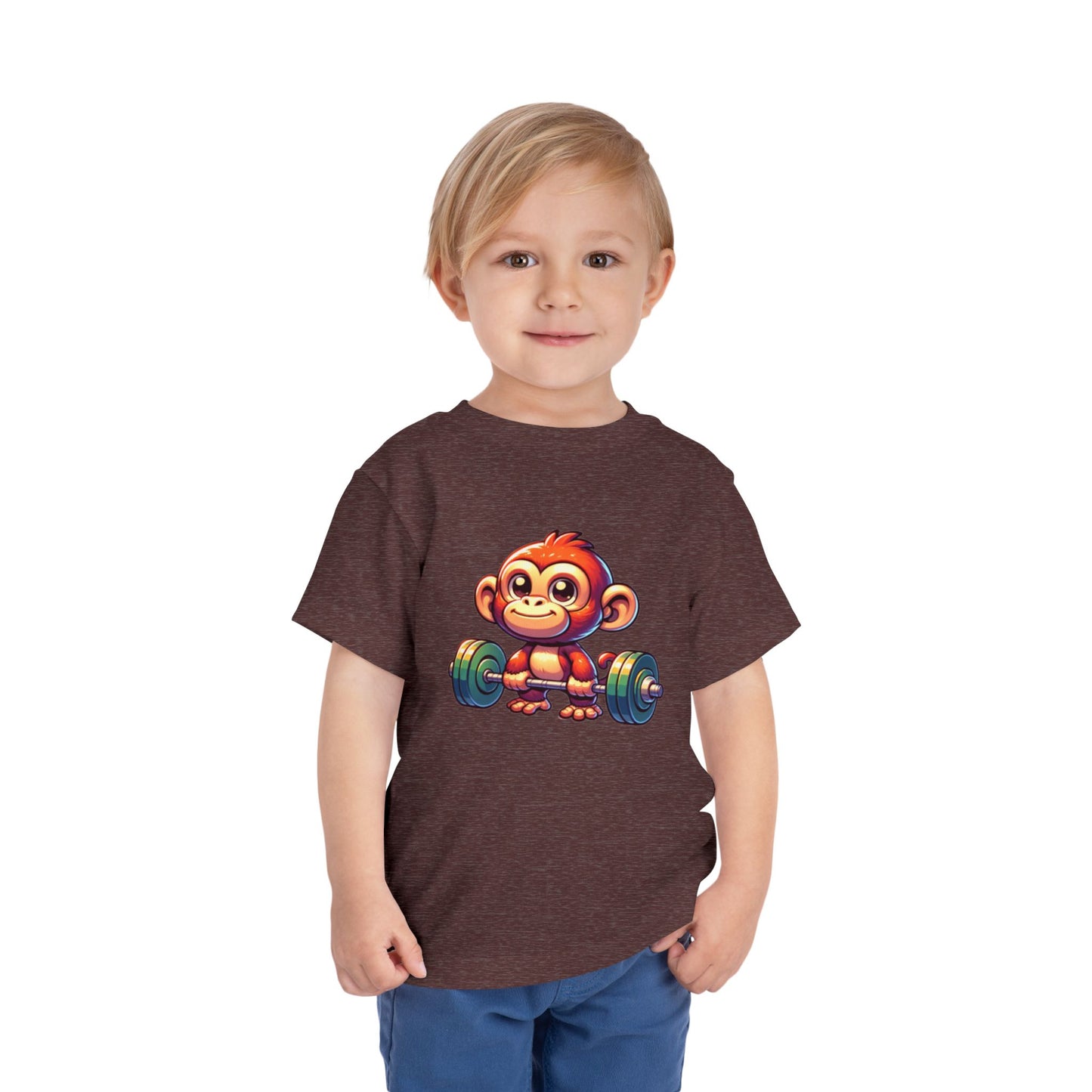 Monkey Weight Toddler Short Sleeve (15 colors, 4 sizes)