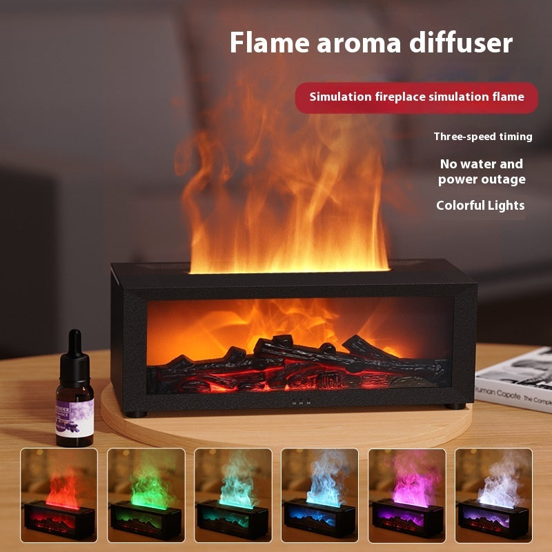 Aromatherapy Diffuser - 3D Flame Fireplace