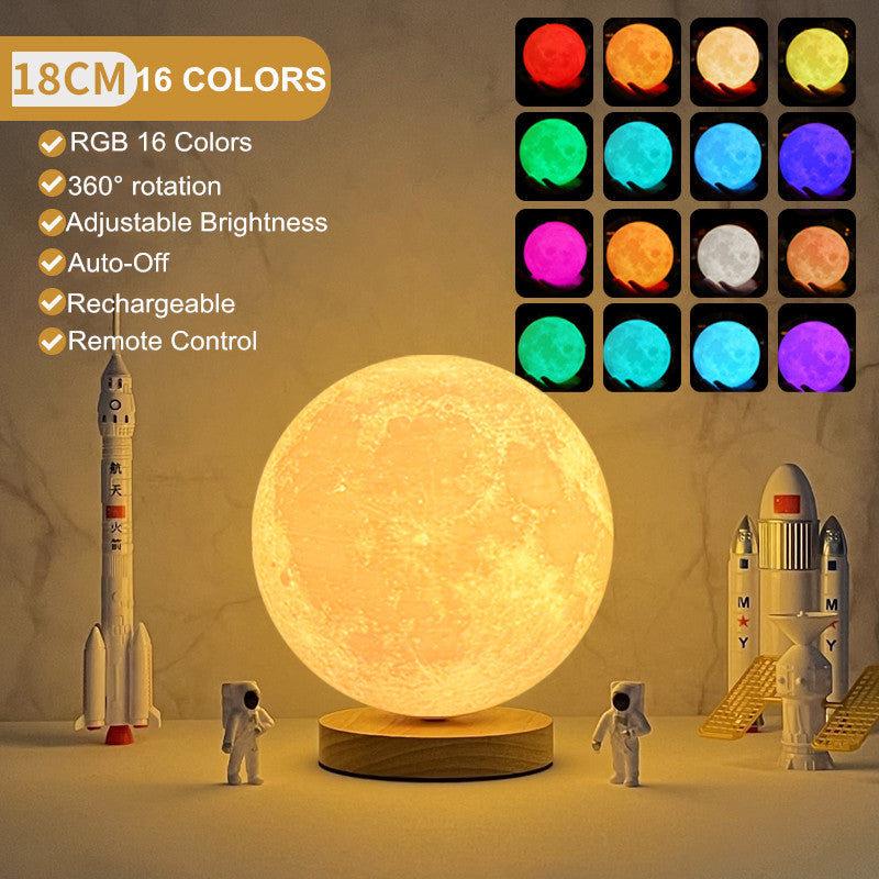 3 Color Levitating Moon Lamp