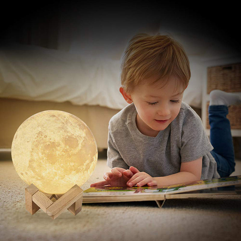 3D Moonlight Bedside Lamp or Children's Night Light