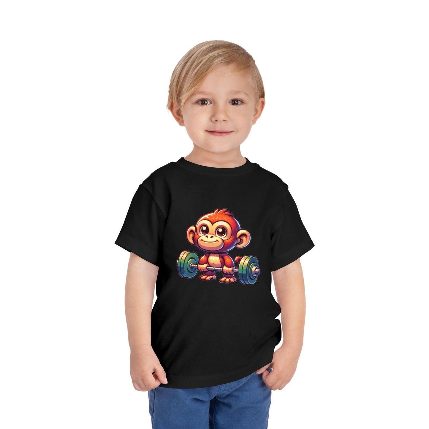 Monkey Weight Toddler Short Sleeve (15 colors, 4 sizes)