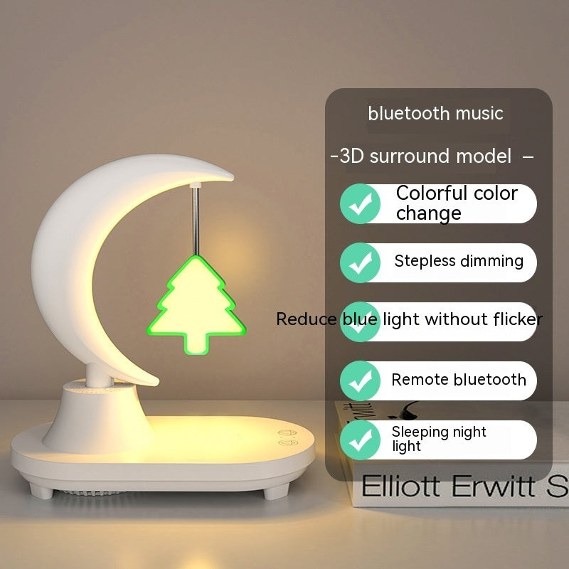 Bedside Seven-color Atmosphere Small Night Lamp Wireless Charging