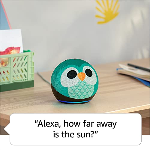 Echo Dot (5th Gen) Kids Owl with Echo Glow