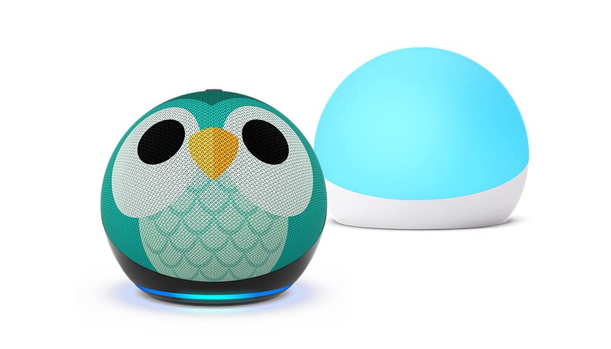 Echo Dot (5th Gen) Kids Owl with Echo Glow