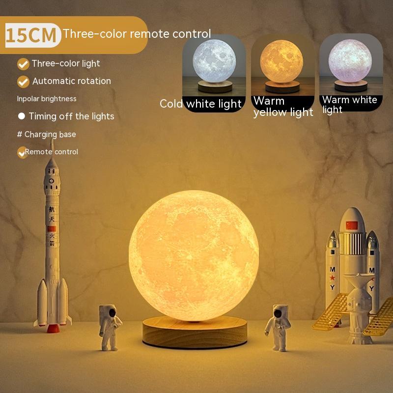 3 Color Levitating Moon Lamp