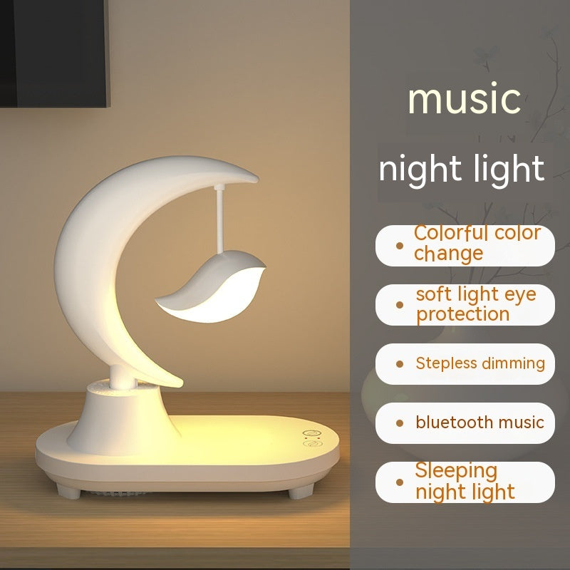 Bedside Seven-color Atmosphere Small Night Lamp Wireless Charging