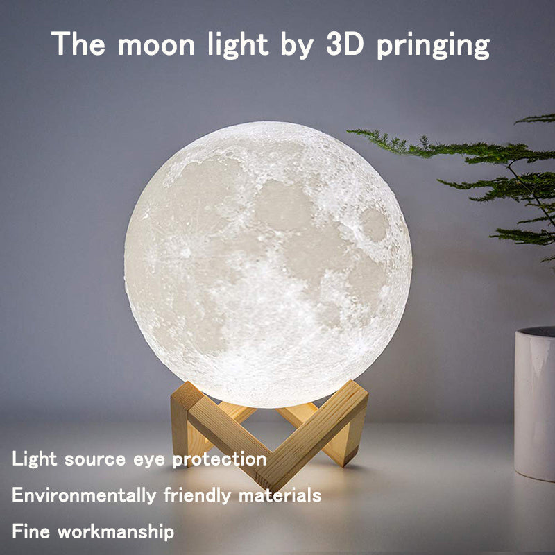 3D Moonlight Bedside Lamp or Children's Night Light