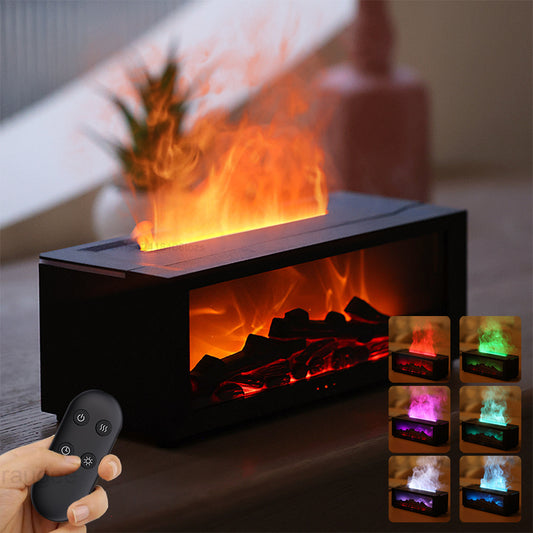 Aromatherapy Diffuser - 3D Flame Fireplace