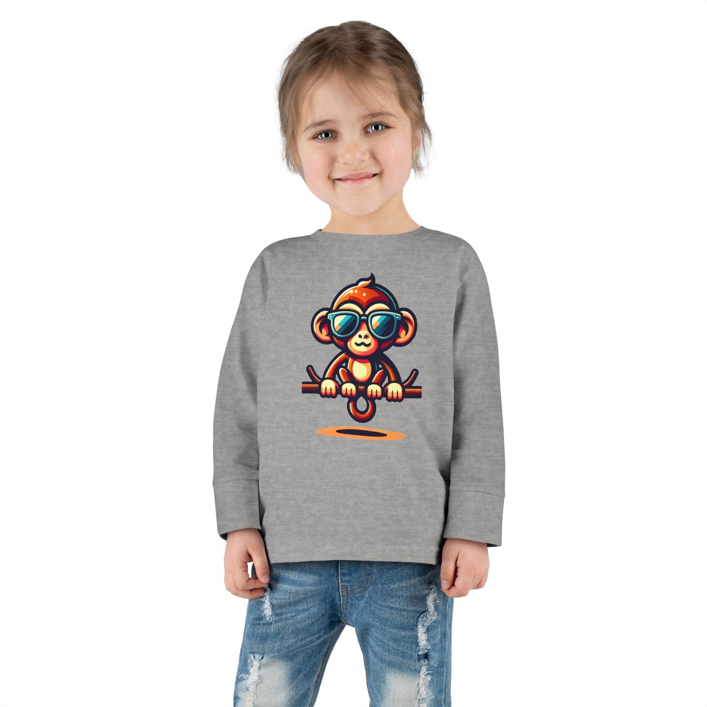 Hanging Around Monkey Long Sleeve (8 colors, 4 sizes)