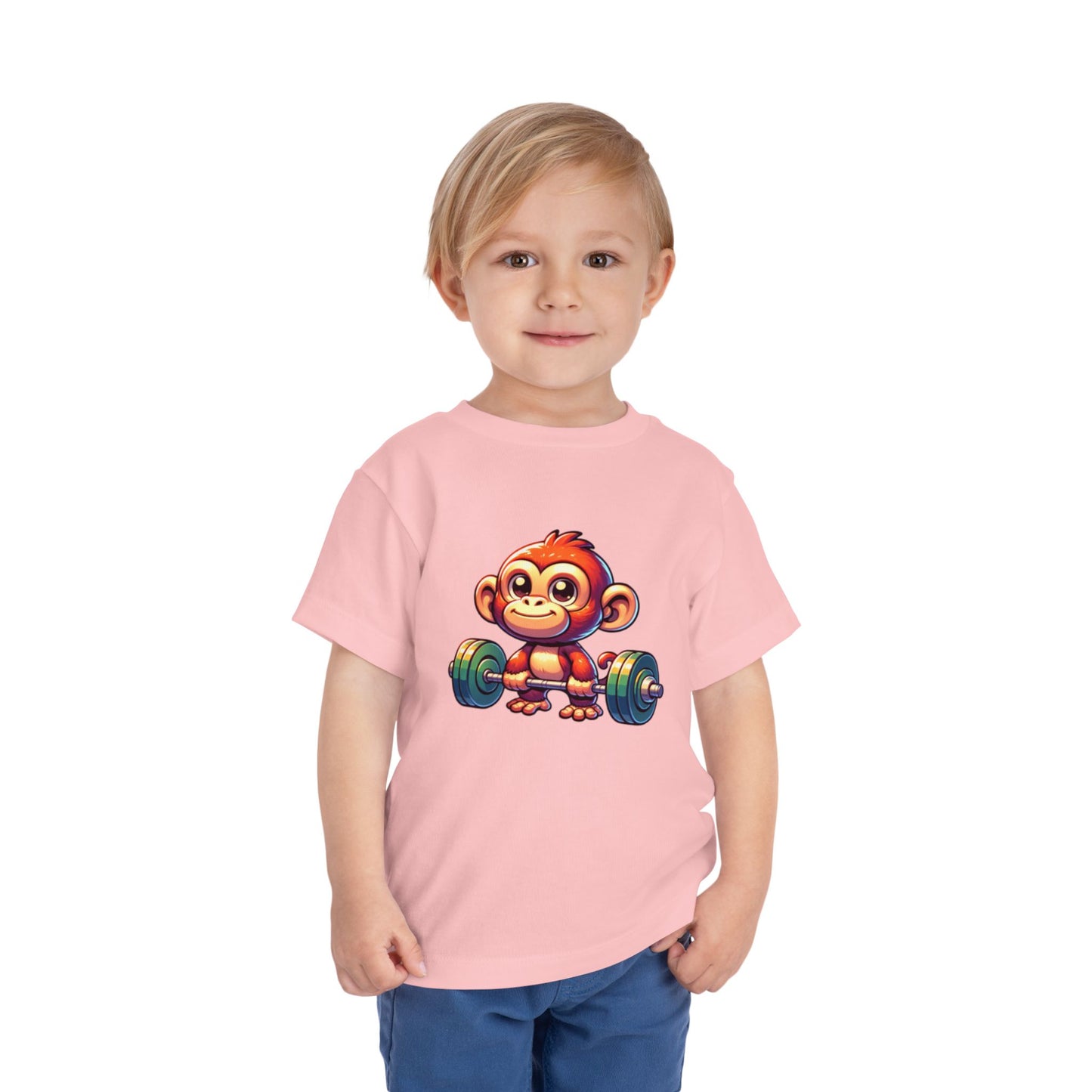 Monkey Weight Toddler Short Sleeve (15 colors, 4 sizes)
