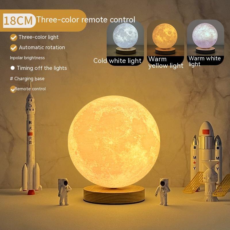 3 Color Levitating Moon Lamp