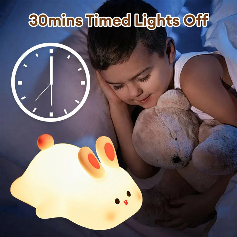 Cute LED Silicone Night Light - Rabbit