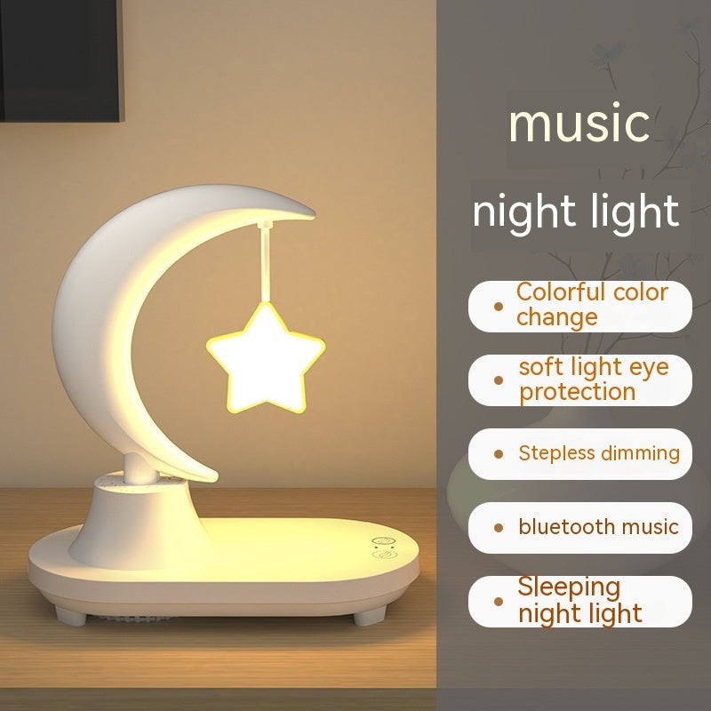 Bedside Seven-color Atmosphere Small Night Lamp Wireless Charging