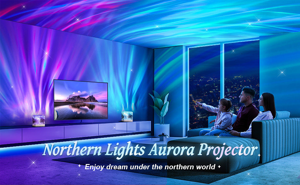 Northern Lights Atmosphere Ripple Projection Lamp